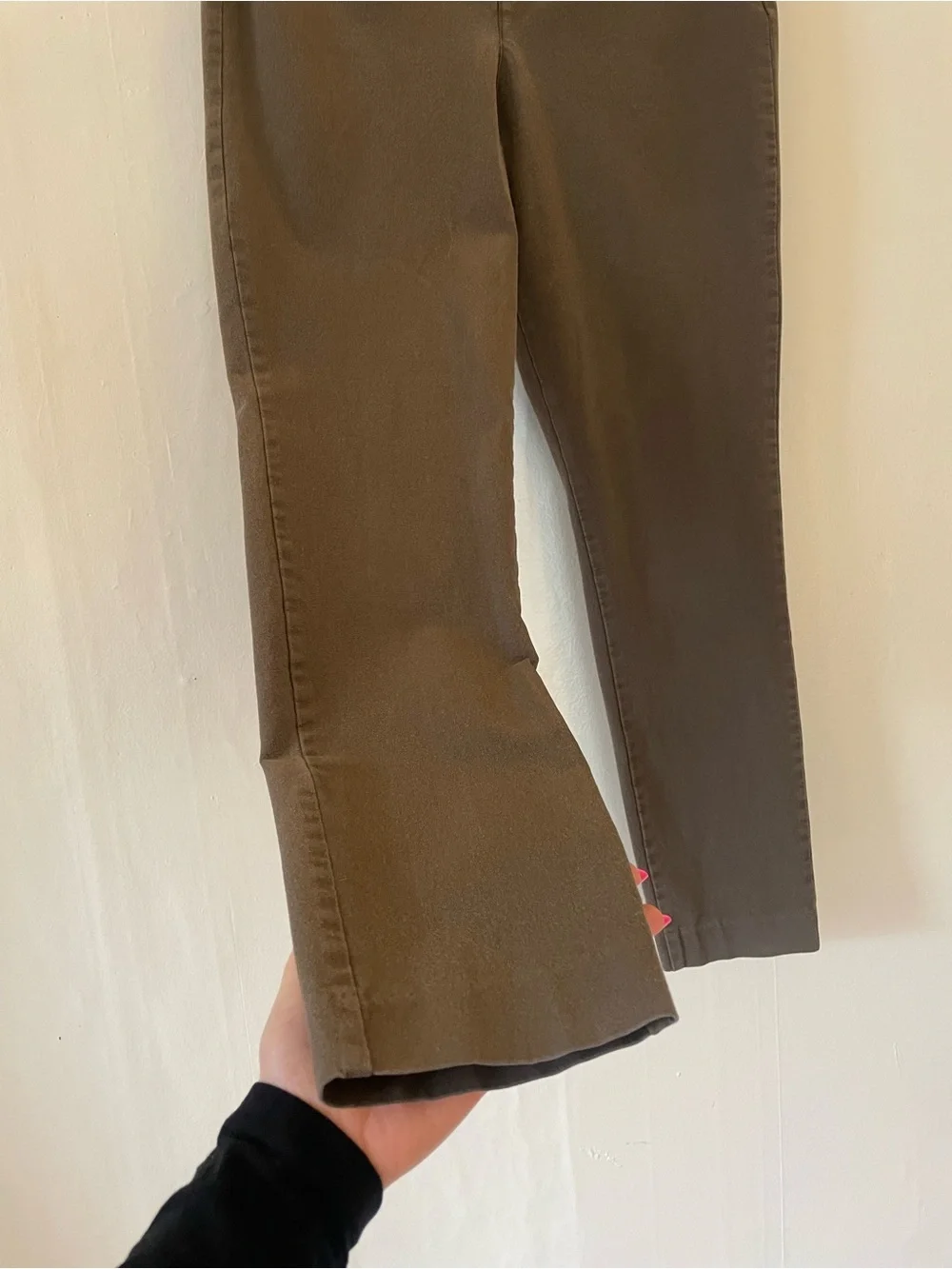 Old Navy Pixie Skinny Trouser Slim Straight Ankle Brown Office Work Mid Rise - Picture 9 of 15